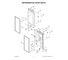 Maytag MFI2570FEZ16 refrigerator door parts diagram