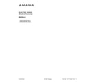 Amana AER6303MFW6 cover sheet diagram