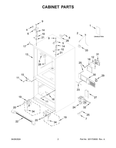 Cabinet parts