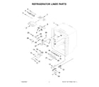 KitchenAid KRFF302ESS08 refrigerator liner parts diagram