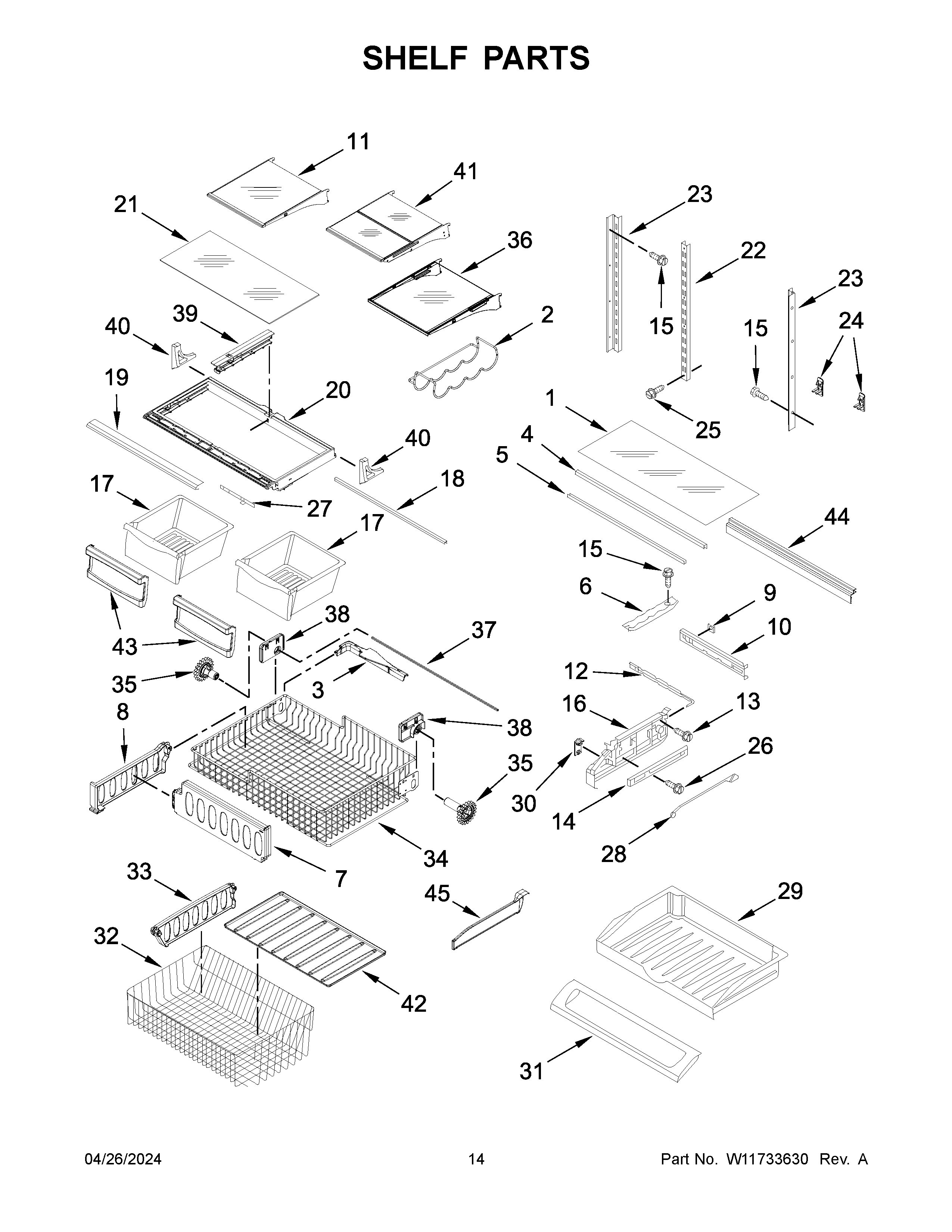 SHELF PARTS