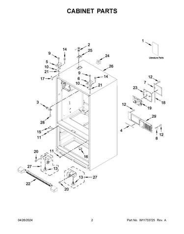 Cabinet parts