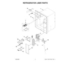 Whirlpool WRF555SDHV11 refrigerator liner parts diagram