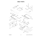 Whirlpool WRF555SDHV11 shelf parts diagram