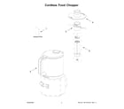 KitchenAid KFCR500SE0 cordless food chopper diagram