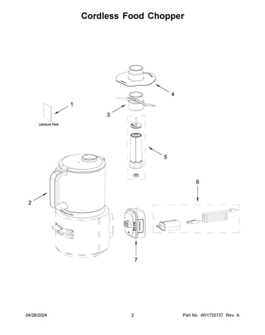 Cordless food chopper