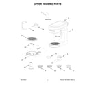 KitchenAid KES6503SX0 upper housing parts diagram