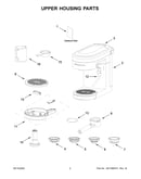 Upper housing parts