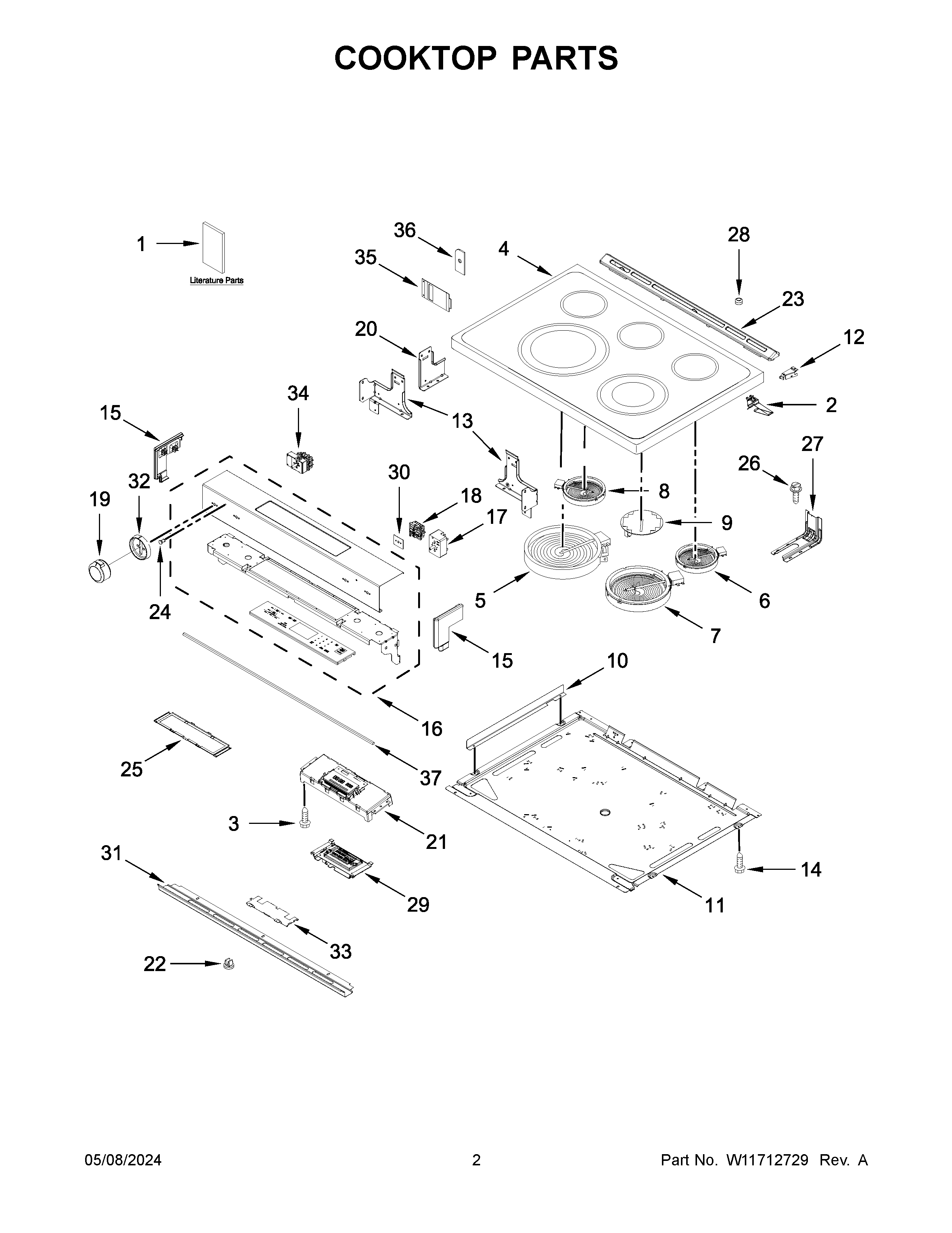 COOKTOP PARTS