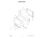 KitchenAid YKSEG700ESS7 door parts diagram