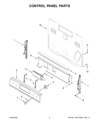 Control panel parts