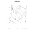 Amana AER6603SMS1 door parts diagram