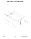 Drawer and broiler parts