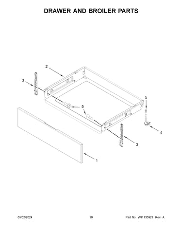 Drawer and broiler parts