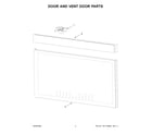 Jenn-Air JMHF930RSS00 door and vent door parts diagram