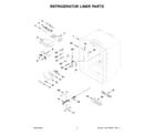 Whirlpool WRFF5333PZ02 refrigerator liner parts diagram