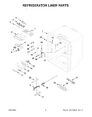 Refrigerator liner parts