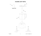 KitchenAid KFC0516QOB0 housing unit parts diagram