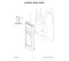 Whirlpool YWMH31017HB05 control panel parts diagram