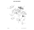 Whirlpool YWMH31017HB05 air flow parts diagram