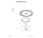 Whirlpool YWMH31017HB05 turntable parts diagram