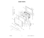 Amana YACR4503SFW9 door parts diagram