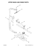 Upper wash and rinse parts