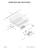 Upper rack and track parts