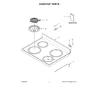 Whirlpool WFC315S0JB4 cooktop parts diagram