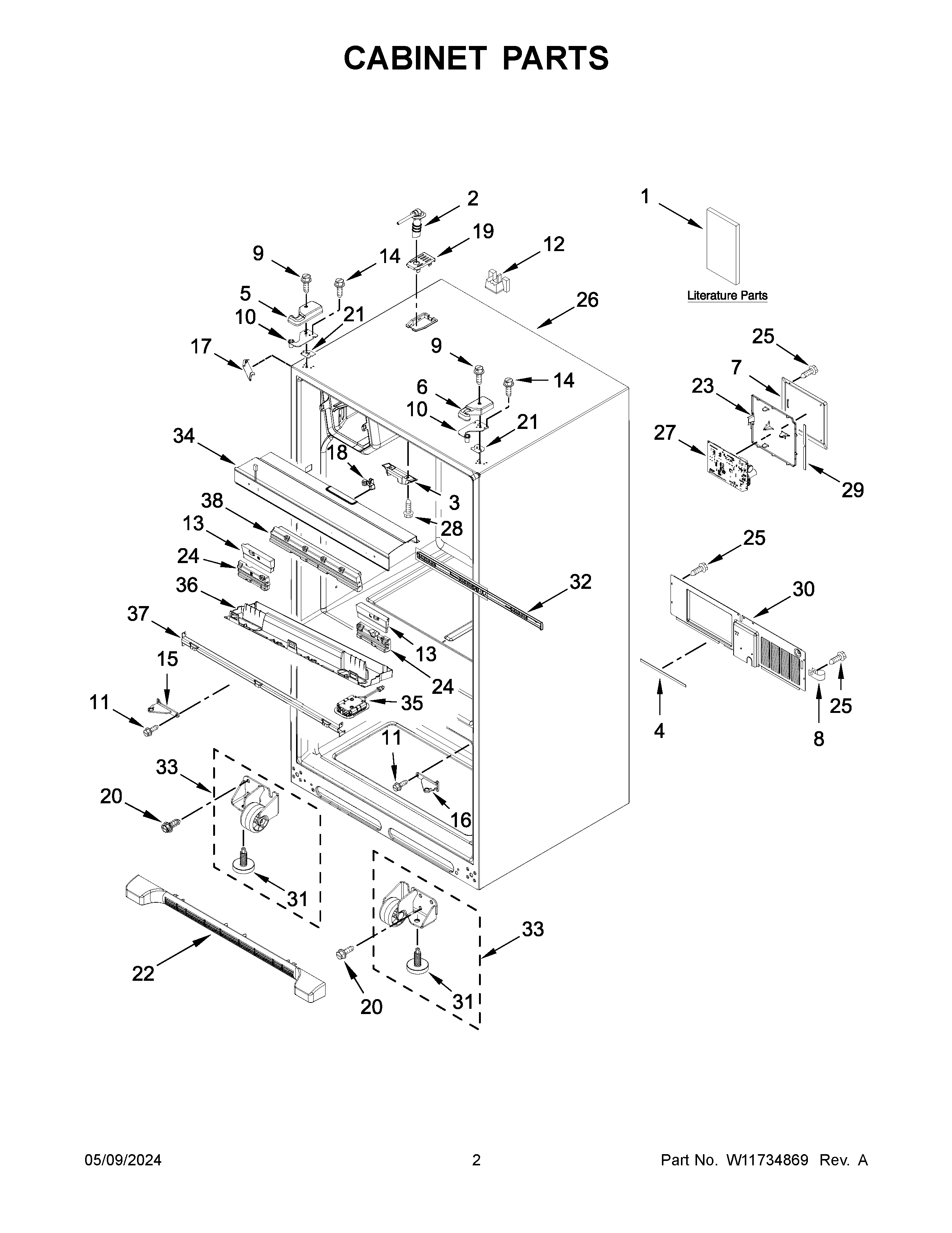 CABINET PARTS