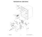 Whirlpool WRX735SDHV10 refrigerator liner parts diagram