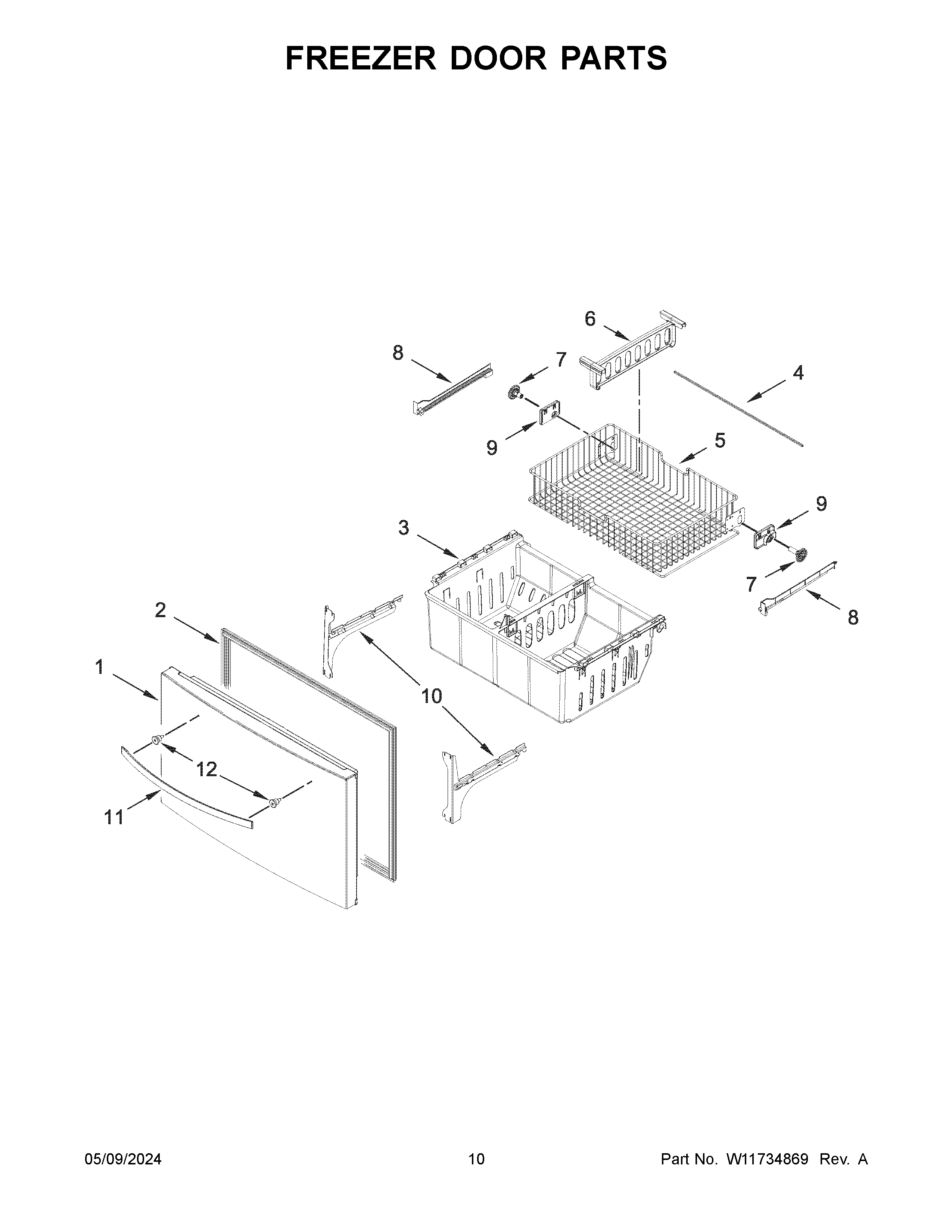 FREEZER DOOR PARTS