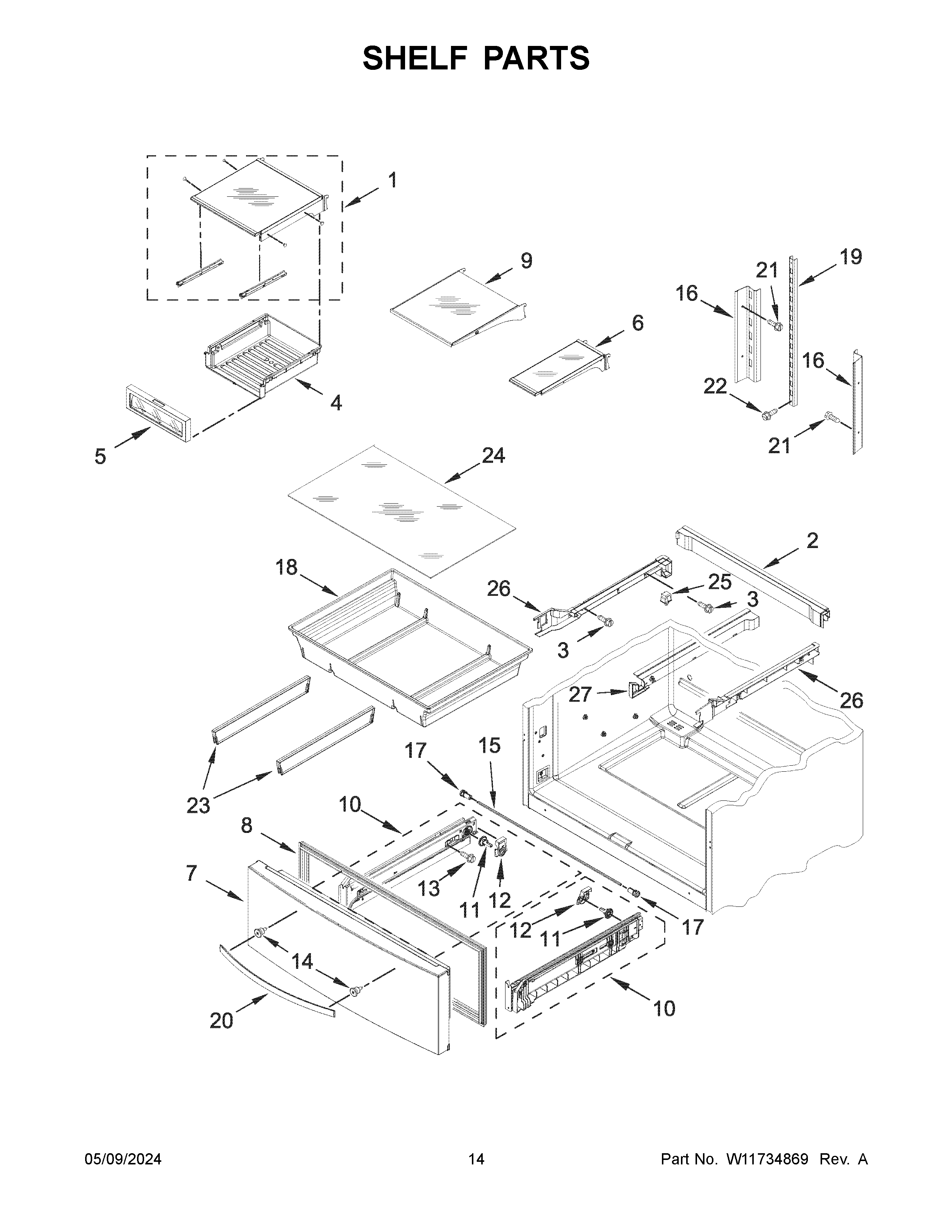 SHELF PARTS