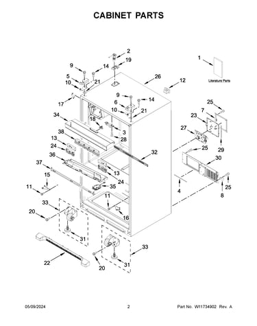 Cabinet parts