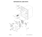 Whirlpool WRX735SDHW10 refrigerator liner parts diagram