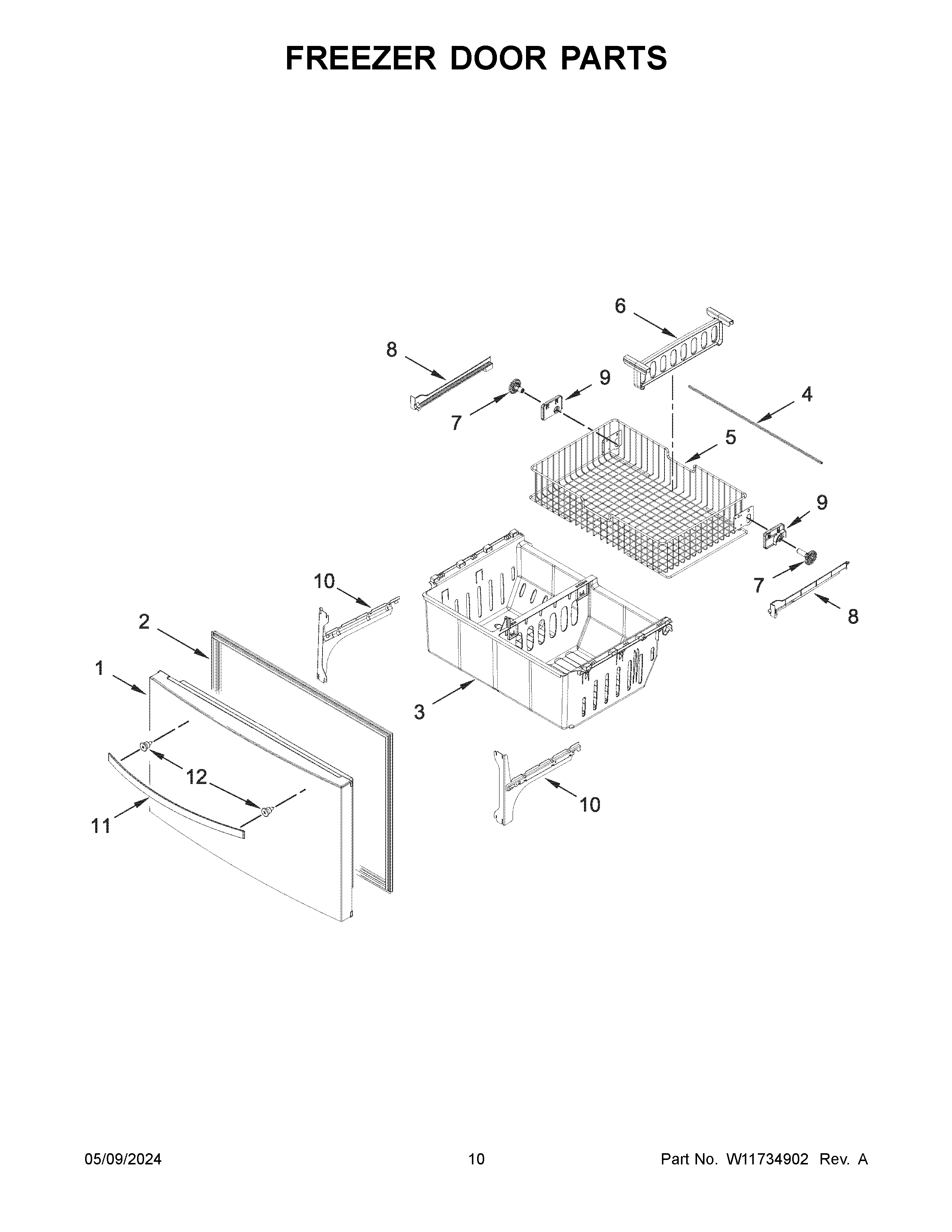 FREEZER DOOR PARTS