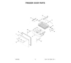 Whirlpool WRX735SDHW10 freezer door parts diagram