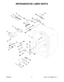 Refrigerator liner parts