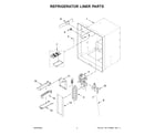 Whirlpool WRF555SDHB10 refrigerator liner parts diagram