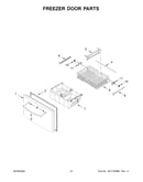 Freezer door parts