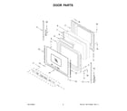 Whirlpool YWFC315S0JW4 door parts diagram