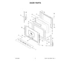 Whirlpool YWFC315S0JS4 door parts diagram