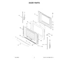 Amana YACR4303MMS1 door parts diagram