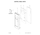 Whirlpool YWMH31017HZ05 control panel parts diagram