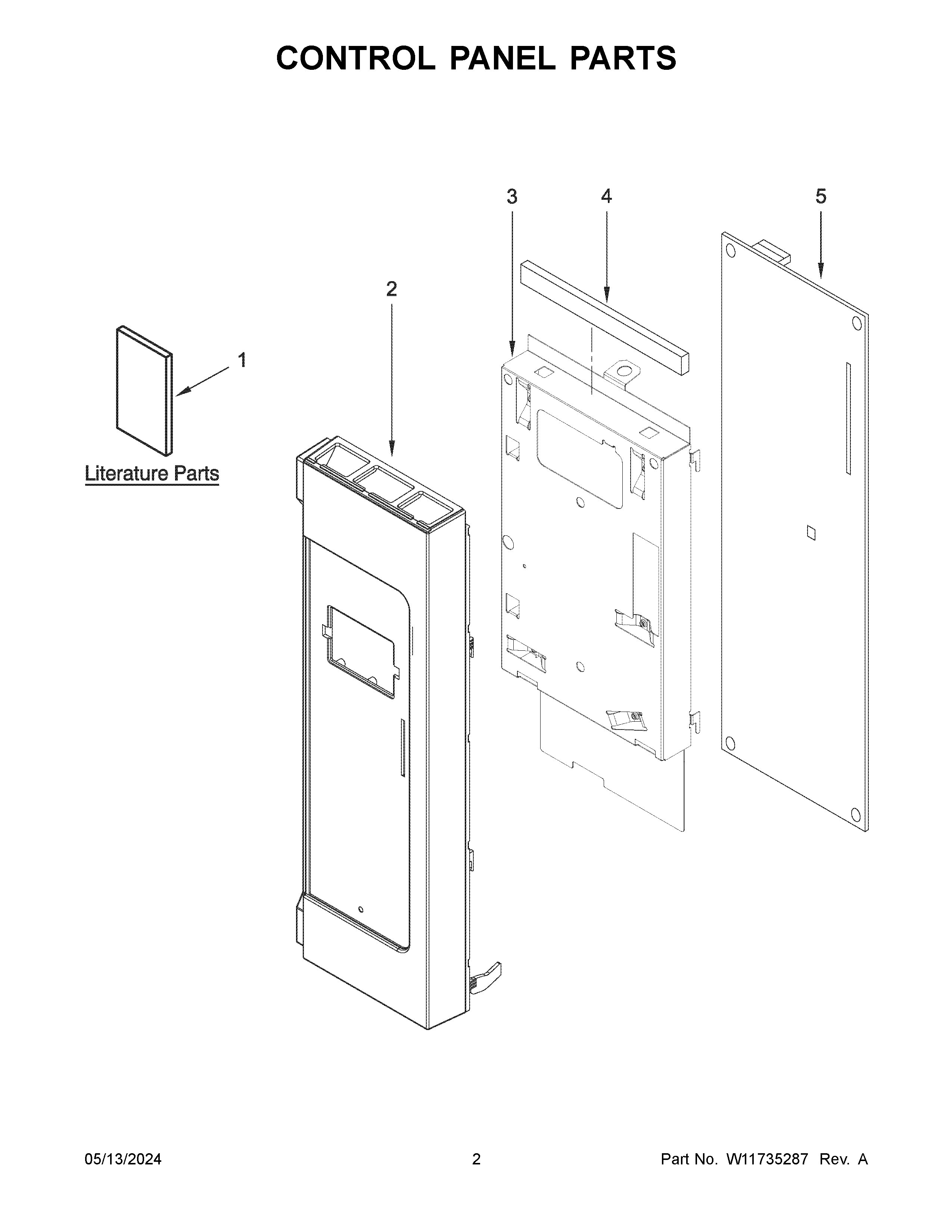 Control panel parts