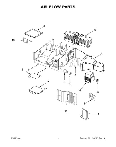 Air flow parts