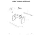 Whirlpool YWMH31017HZ05 cabinet and installation parts diagram