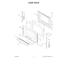 Amana YACR4303MFW9 door parts diagram