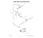 Whirlpool WDT550SAPZ0 upper wash and rinse parts diagram