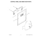 KitchenAid KDTF924PPA0 control panel and inner door parts diagram